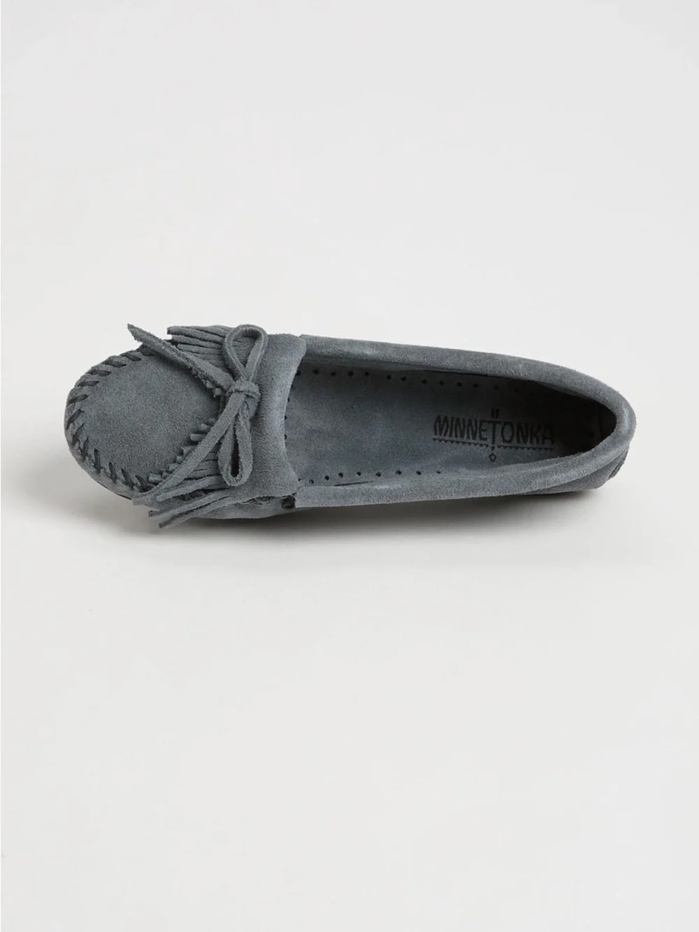 NWOT Minnetonka Kilty Suede Driving Shoes Moccasin Loafers - Picture 2 of 6